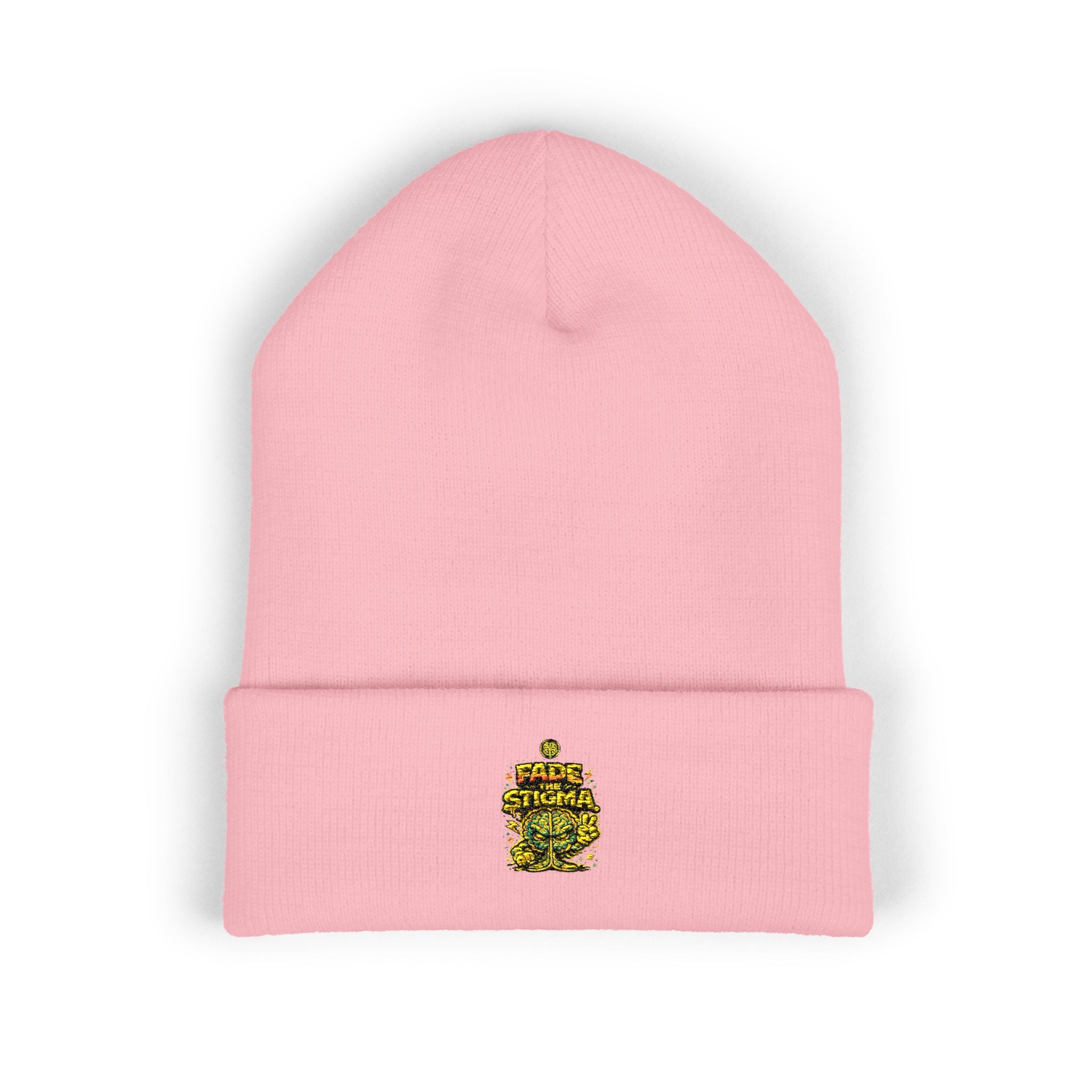 Inside Out Mindset Embroidered Cuffed Baby Pink